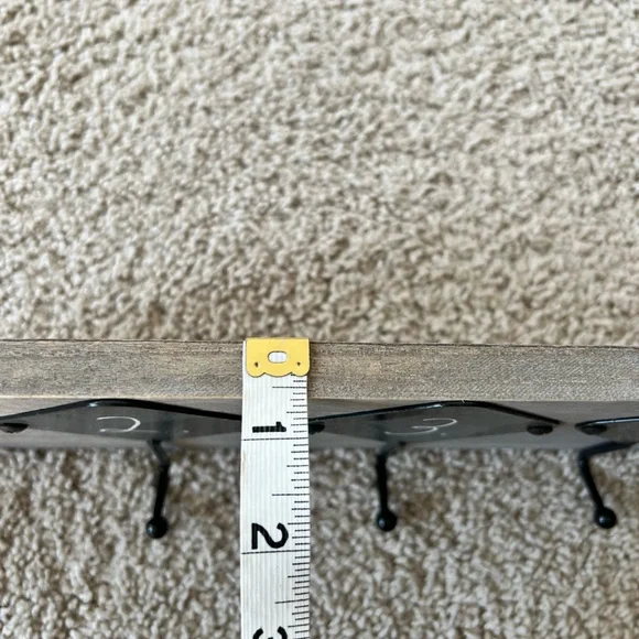 Rae Dunn Rustic Hook Rack - Picture 4 of 5